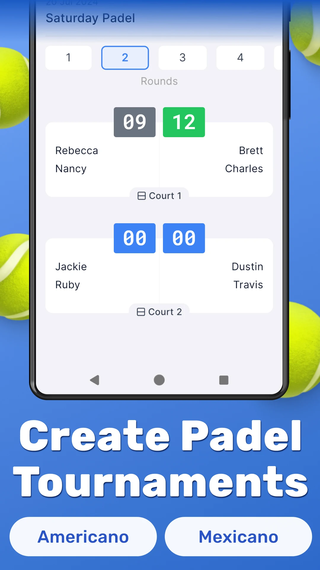 PadelMix - Padel Americano screenshot